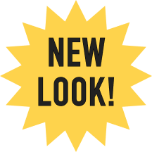 label that says "new look"